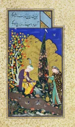 Ms C-860 fol.41b開花果樹園の2人の恋人、c.1540-50